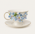 Delphinium’s Bloom |A Hand-Sculpted Porcelain Gift for Meaningful Moments