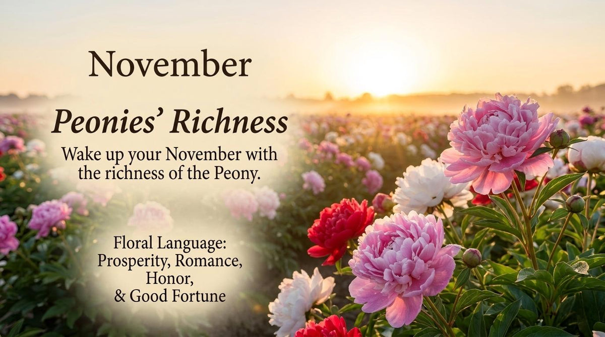 Peony’s Bloom|Wake up your November with the richness of the Peony.