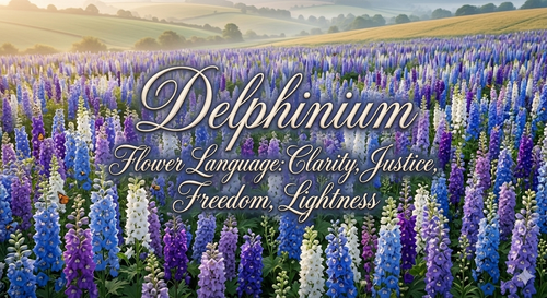 Delphinium’s Bloom |A Hand-Sculpted Porcelain Gift for Meaningful Moments