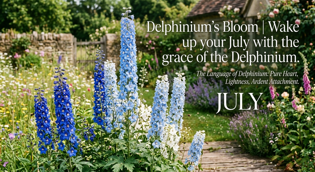 Delphinium’s Bloom|Wake up your July with the grace of the Delphinium.
