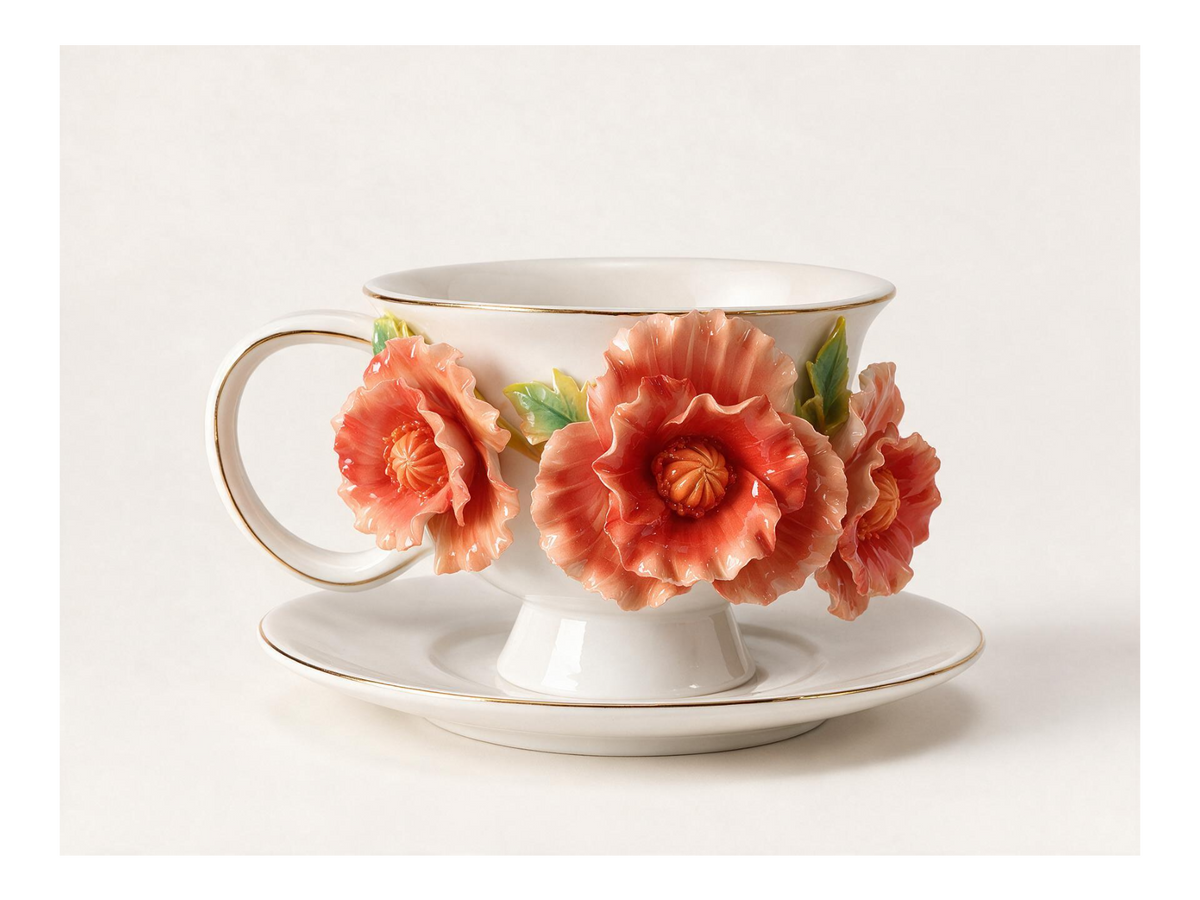 Poppy’s Bloom |A Hand-Sculpted Porcelain Gift for Meaningful Moments